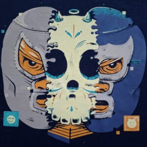 ilustracion luchadores iconicos mexicanos
