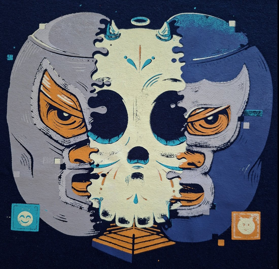 ilustracion luchadores iconicos mexicanos